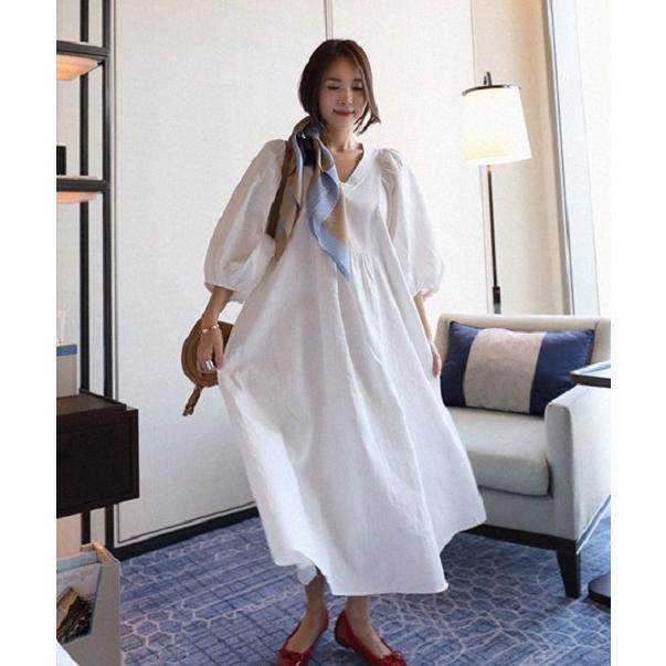 シャツワンピース ワンピース ロング マキシ丈 レディース 春 夏 白