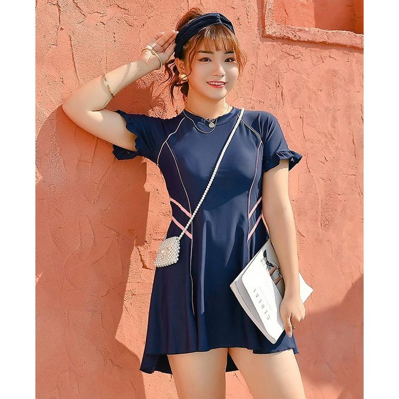 水着 レディース 大きいサイズ ワンピース水着 半袖 体型カバー