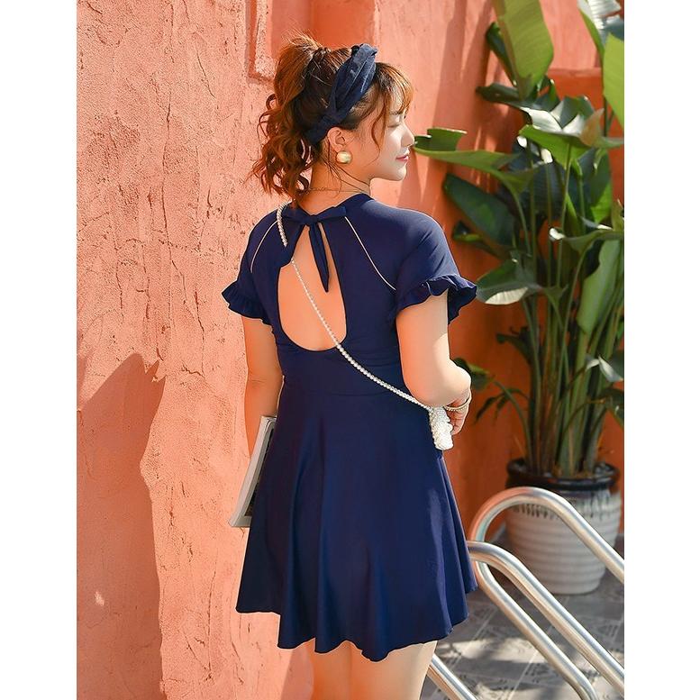 水着 レディース 大きいサイズ ワンピース水着 半袖 体型カバー