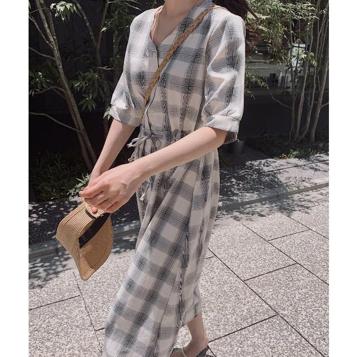 ワンピース レディース ロング 半袖 チェックワンピース シャツ ワンピース レディース ロング 半袖 チェックワンピース シャツ