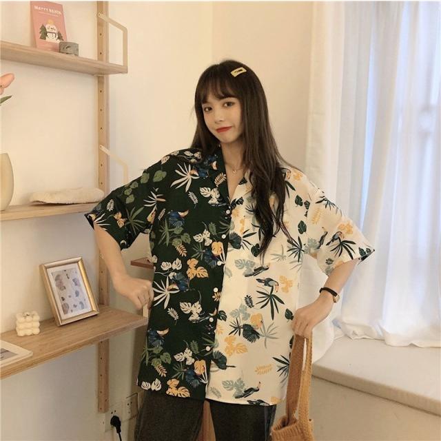アロハシャツ トップス レディース アロハ 春 夏 襟付き シャツ アロハシャツ トップス レディース アロハ 春 夏 襟付き シャツ