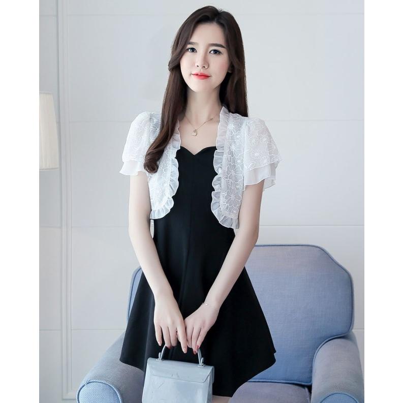 ボレロ 半袖 結婚式 お呼ばれ パーティー ボレロカーディガン