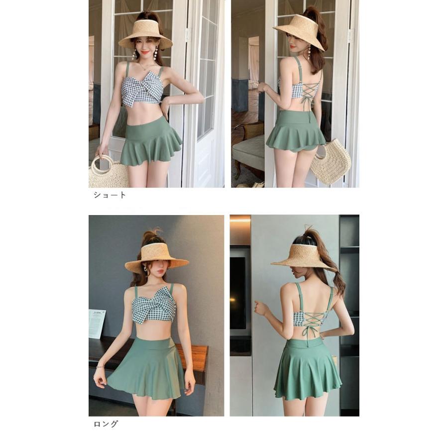 水着 レディース ビキニ水着 タンキニ水着 体型カバー 韓国 ハイ