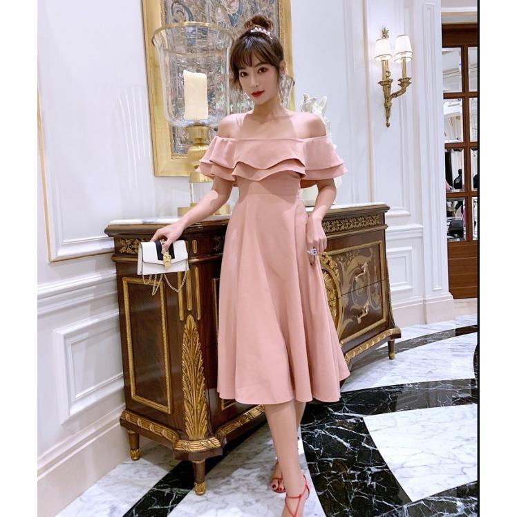 ピンクフリルワンピース 結婚式二次会お呼ばれドレス Qwoa1zheyb ワンピース Escuelainfantilvillaviciosa Com