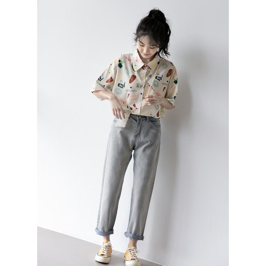 柄シャツ シャツ トップス レディース 半袖 シャツブラウス 柄シャツ シャツ トップス レディース 半袖 シャツブラウス