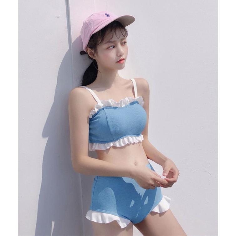 ♡未使用新品！ハイウエストフリルビキニ 韓国 水着♡ octshop_smk549