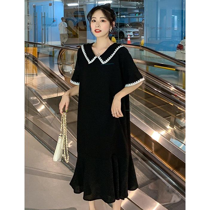 メーカー再生品 マタニティ ワンピース ドレス 結婚式 お呼ばれドレス 袖あり 半袖 膝丈 大きいサイズ 3l 4l 5l 襟付きワンピース 大人 可愛い 黒 体型カバー 妊婦 服 Materialworldblog Com