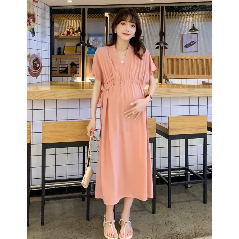 上品♡上半身ゴム仕様♡マタニティ　妊婦・褥婦さんにも♡ ロングワンピース 楽天市場】マタニティ ワンピース ロング マキシ丈 マタニティ