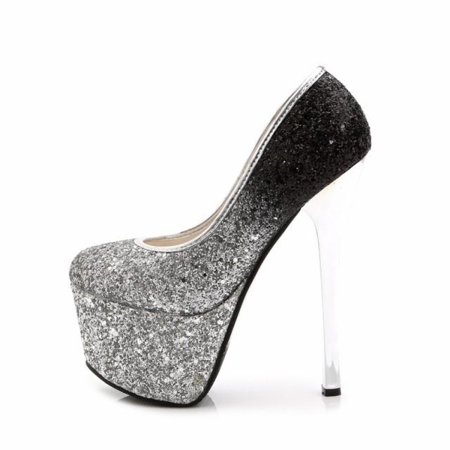 ハイヒール パンプス キラキラ ハイヒール 厚底 レディース スパンコール 結婚式 お呼ばれ 二次会 パーティー シルバー ゴールド |  | 08