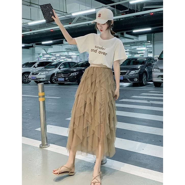 チュールスカート レディース ボトムス スカート ロング 春夏