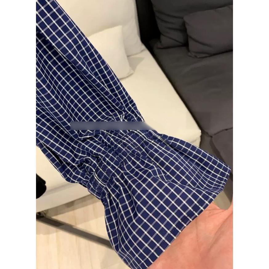 ドッキングシャツ レイヤード風トップス 重ね着風 シャツ