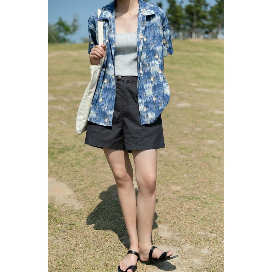 アロハシャツ 半袖 シャツ レディース トップス 春夏 柄シャツ