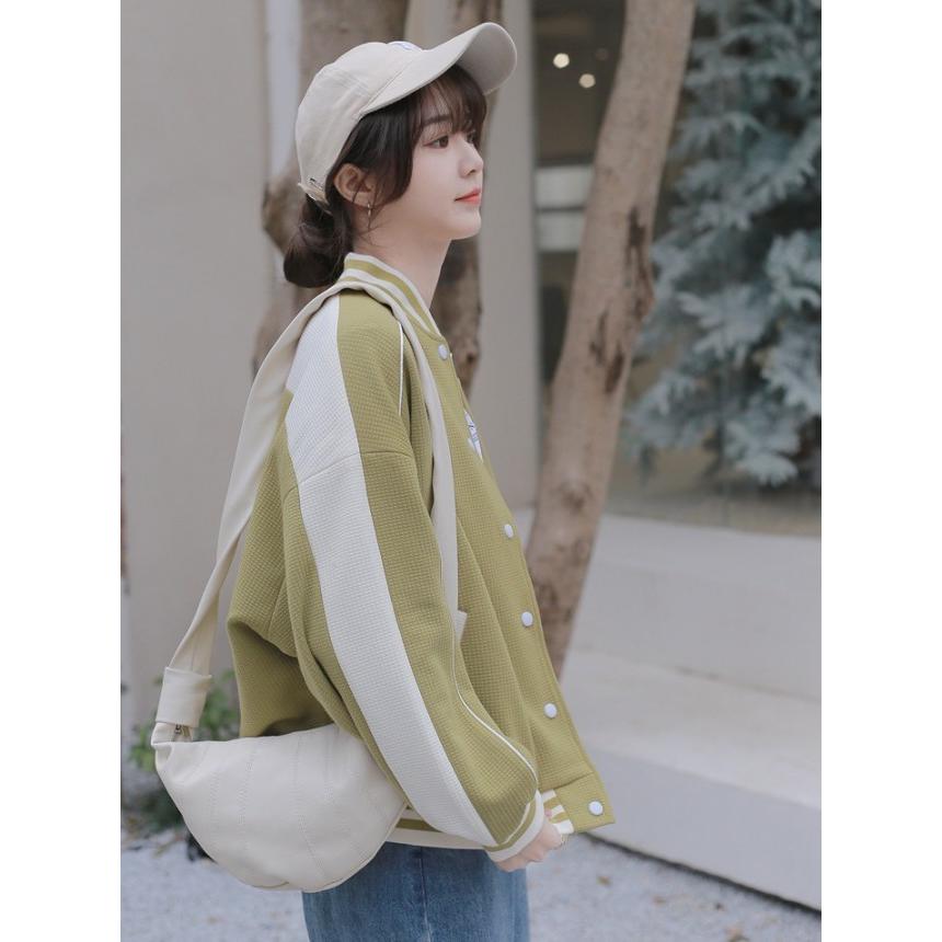 スタジャン ジャンパー ブルゾン レディース アウター 春 秋 ライン