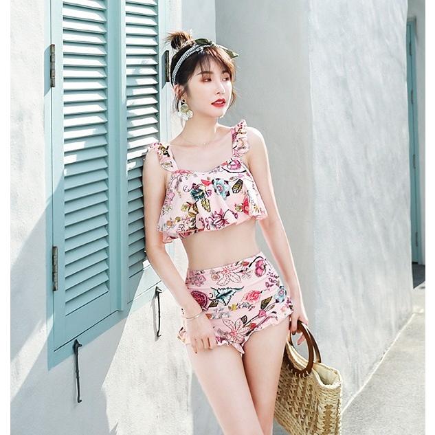 水着レディース タンキニ水着 レディース 体型カバー ビキニ水着 韓国