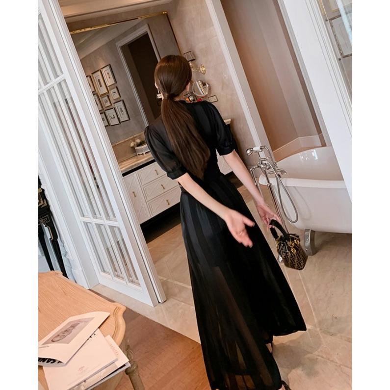 黒ラップスタイル✨オールインワン✨パンツドレス Amazon.co.jp: パンツドレス 黒 オールインワン ワイドパンツ