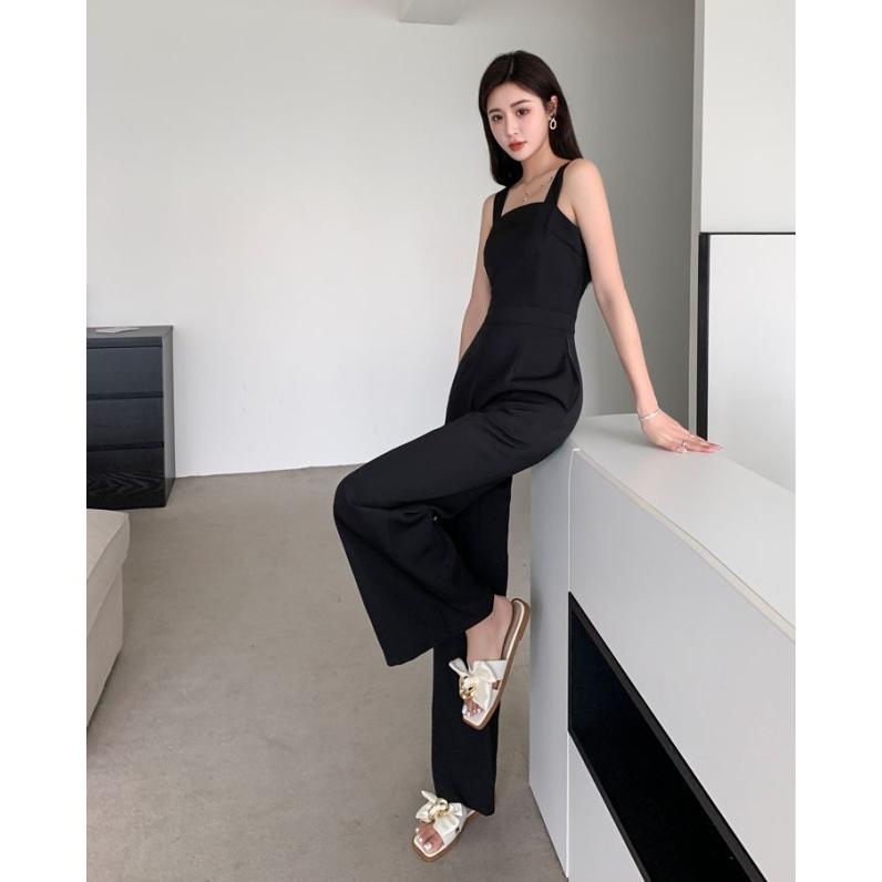 オールインワン サロペット レディース ワイドパンツ