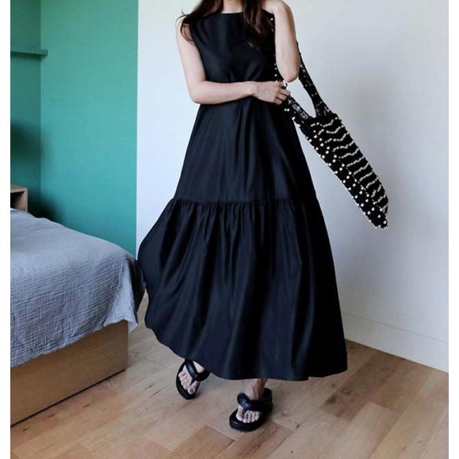 新品❤️アルチビオ❤️ネイビー ノースリーブ ティアードワンピース 新品❤️アルチビオ❤️ネイビー ノースリーブ ティアード