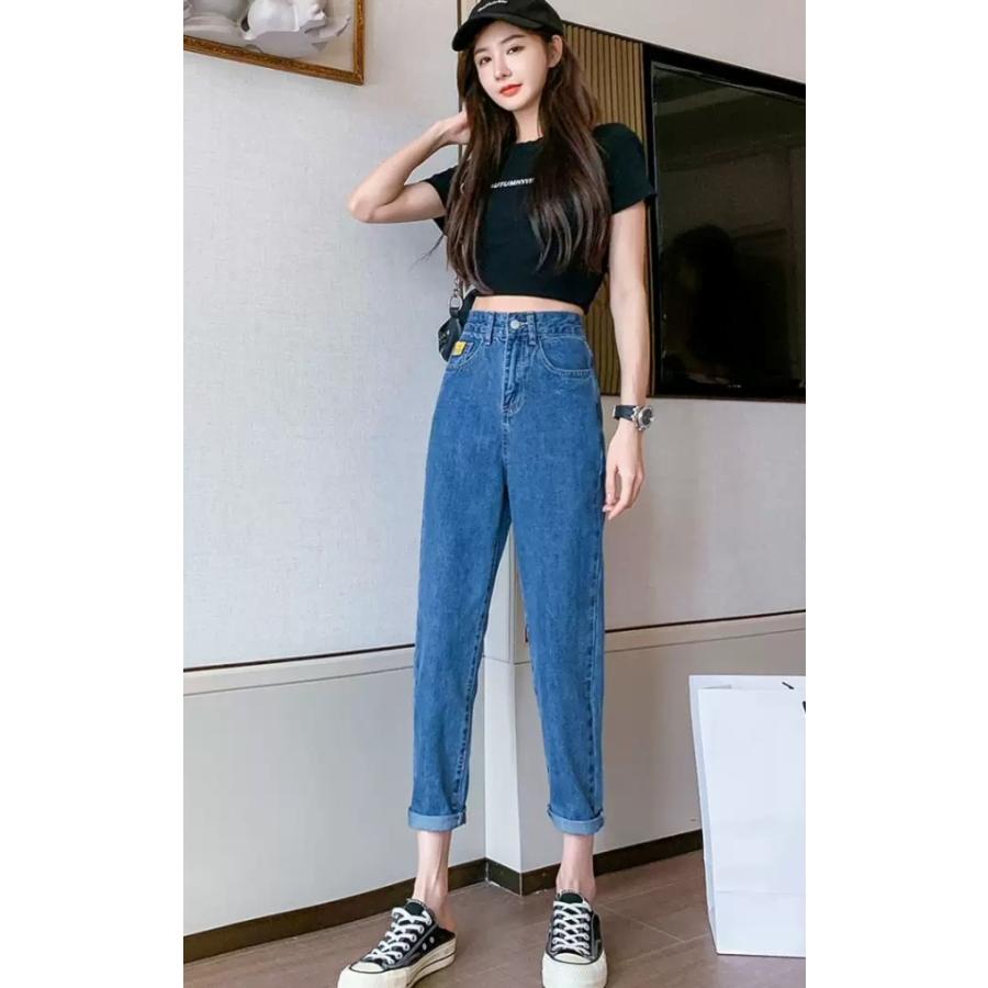 デニムパンツ レディース ボトムス テーパードパンツ クロップドパンツ 