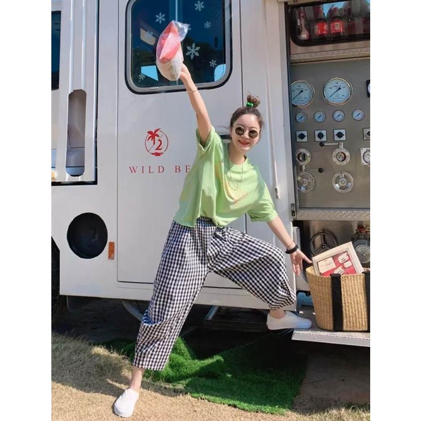 ギンガムチェック ワイドパンツ チェック柄 レディース ボトムス ギンガムチェック ワイドパンツ チェック柄 レディース ボトムス