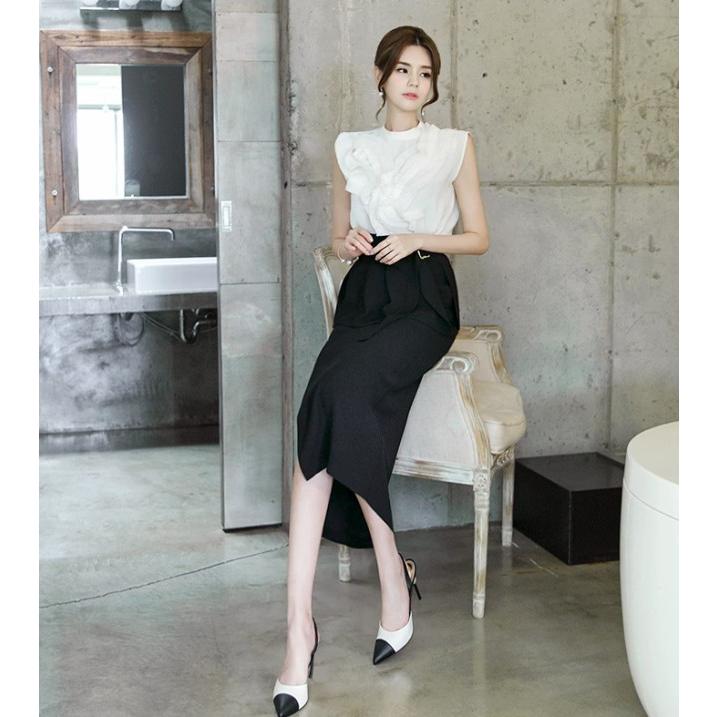 タイトスカート ロング ミモレ丈 レディース ボトムス ペプラム