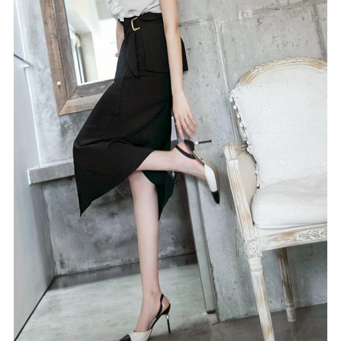 タイトスカート ロング ミモレ丈 レディース ボトムス ペプラム