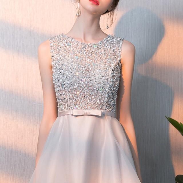 パーティードレス 結婚式 お呼ばれドレス フィッシュテールドレス 膝丈 ノースリーブ 大きいサイズ 3L 赤 韓国 フレア Aライン ウエストマーク ウエストリボン_8