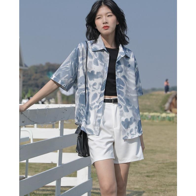 linen mesh cape ブラウス（シャツ/ブラウス）｜Plage