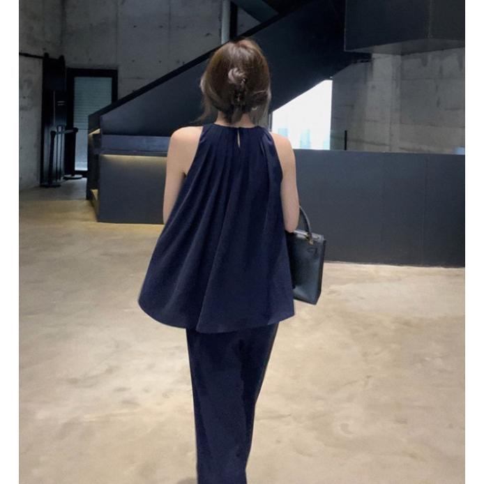 セットアップ ノースリーブ ベスト パンツドレス パーティー パンツドレス かっこいい セットアップ レディース きれいめ