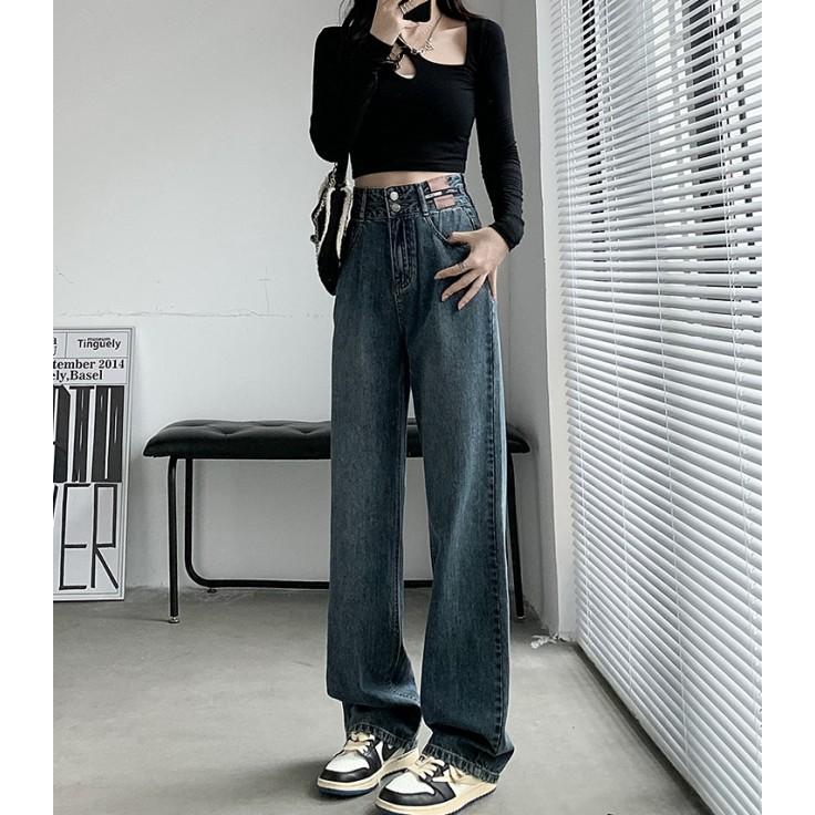 ジーンズ レディース ストレート ボトムス ストレートデニム