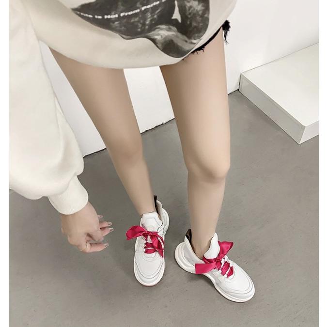 インヒールスニーカー 厚底スニーカー レディース 白 厚底シューズ