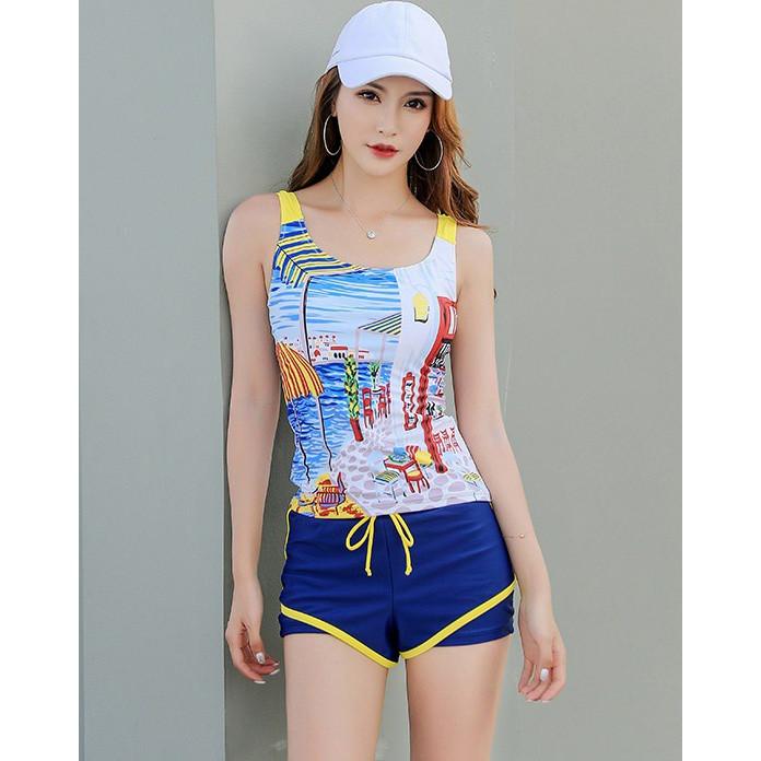 水着レディース タンキニ水着 体型カバー 水着レディース セパレート