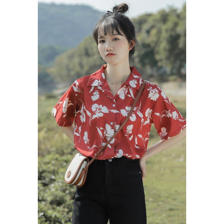 アロハシャツ レディース 柄シャツ 半袖 トップス 春 夏 アロハシャツ レディース 柄シャツ 半袖 トップス 春 夏