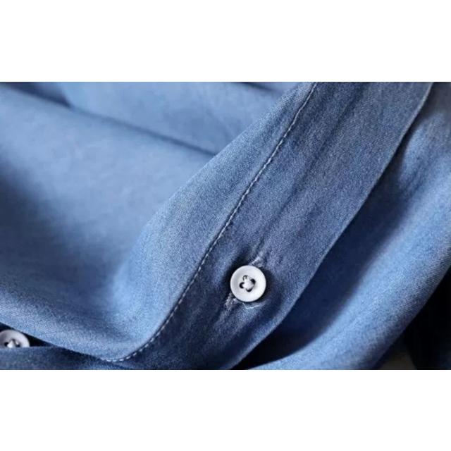 【美品】kate spade　デニムシャツワンピース　近年モデル　青　160／S kate spade NEW YORK - ケイトスペード ニューヨーク デニム