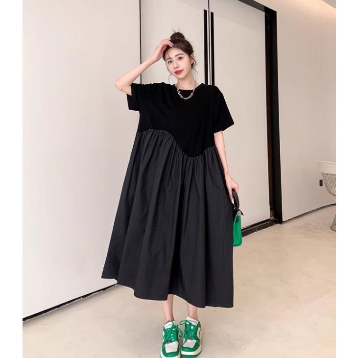 Tシャツワンピース 半袖 ロング 大きいサイズ 3L 4L 夏 ワンピース