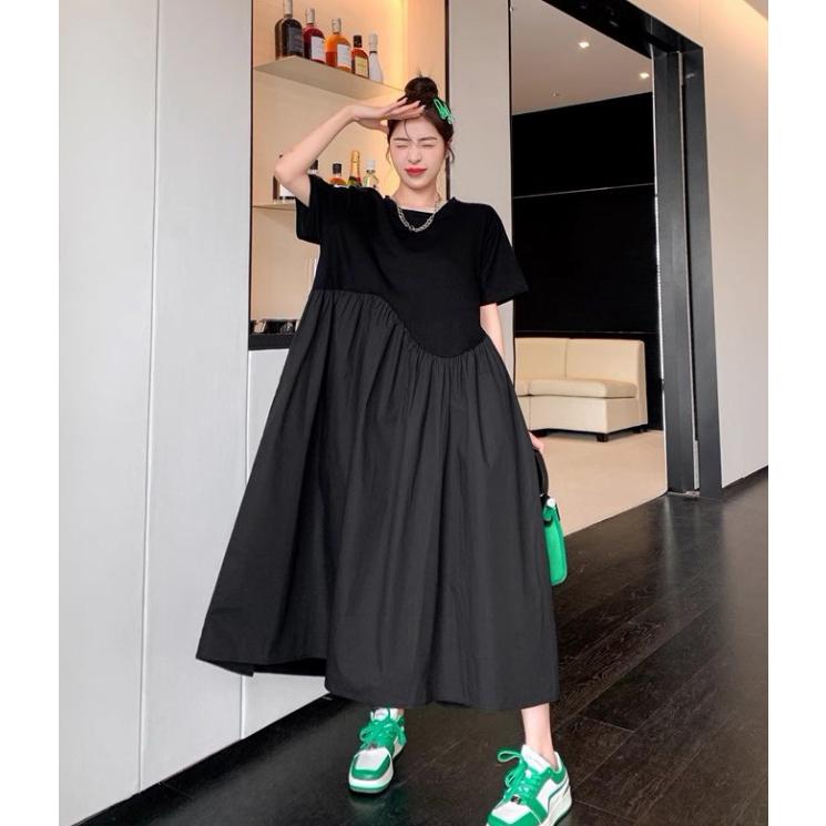 Tシャツワンピース 半袖 ロング 大きいサイズ 3L 4L 夏