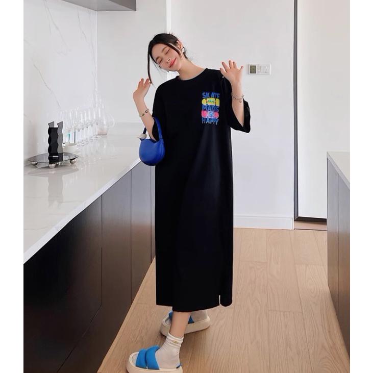 Tシャツワンピース ロング 大きいサイズ 3L 4L 夏 Tシャツ ワンピース