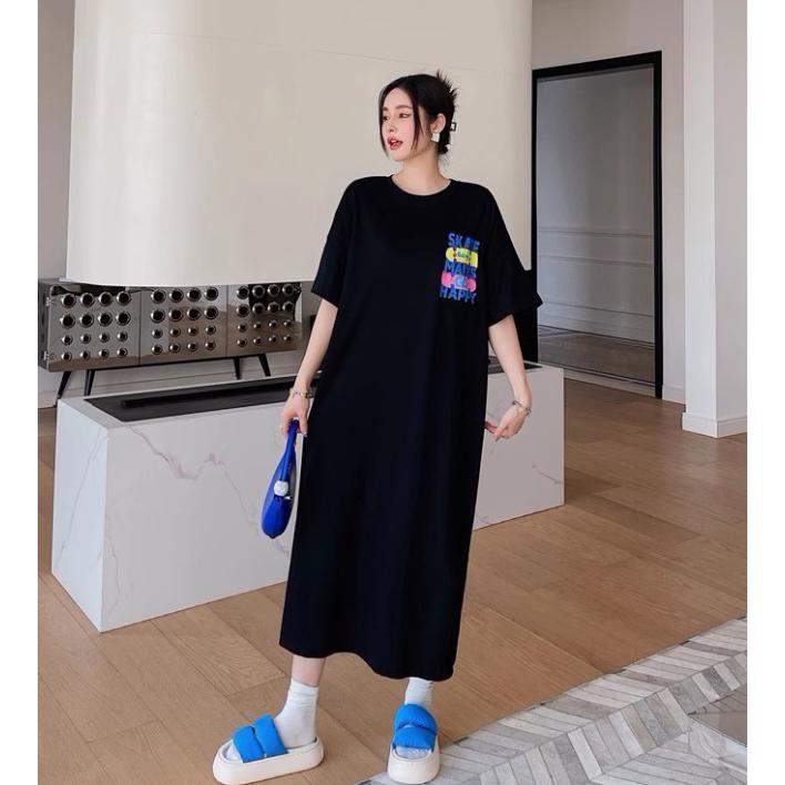Tシャツワンピース ロング 大きいサイズ 3L 4L 夏 Tシャツ ワンピース