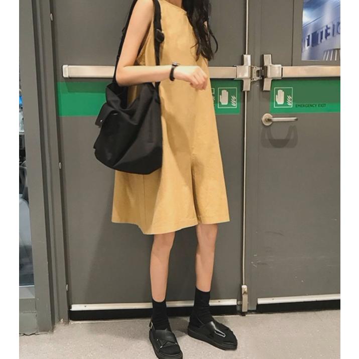 オールインワン サロペット レディース パンツ 膝丈 ジャンプスーツ