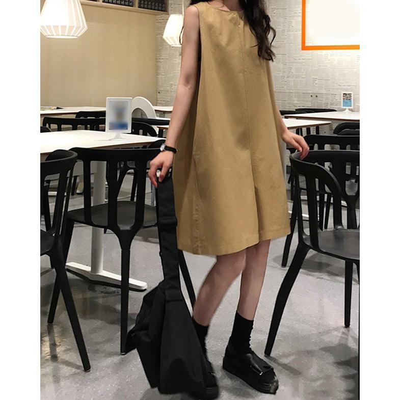 オールインワン サロペット レディース パンツ 膝丈 ジャンプスーツ