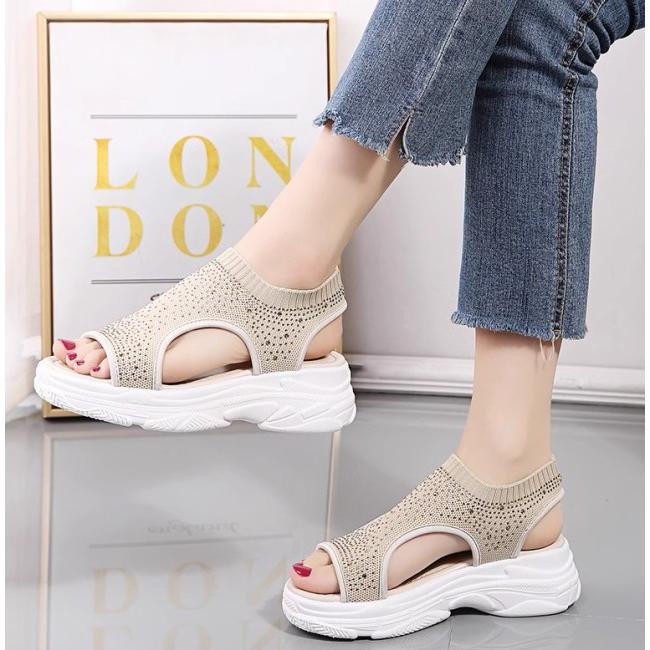 スポーツサンダル レディース 厚底 厚底サンダル サンダル ライン  