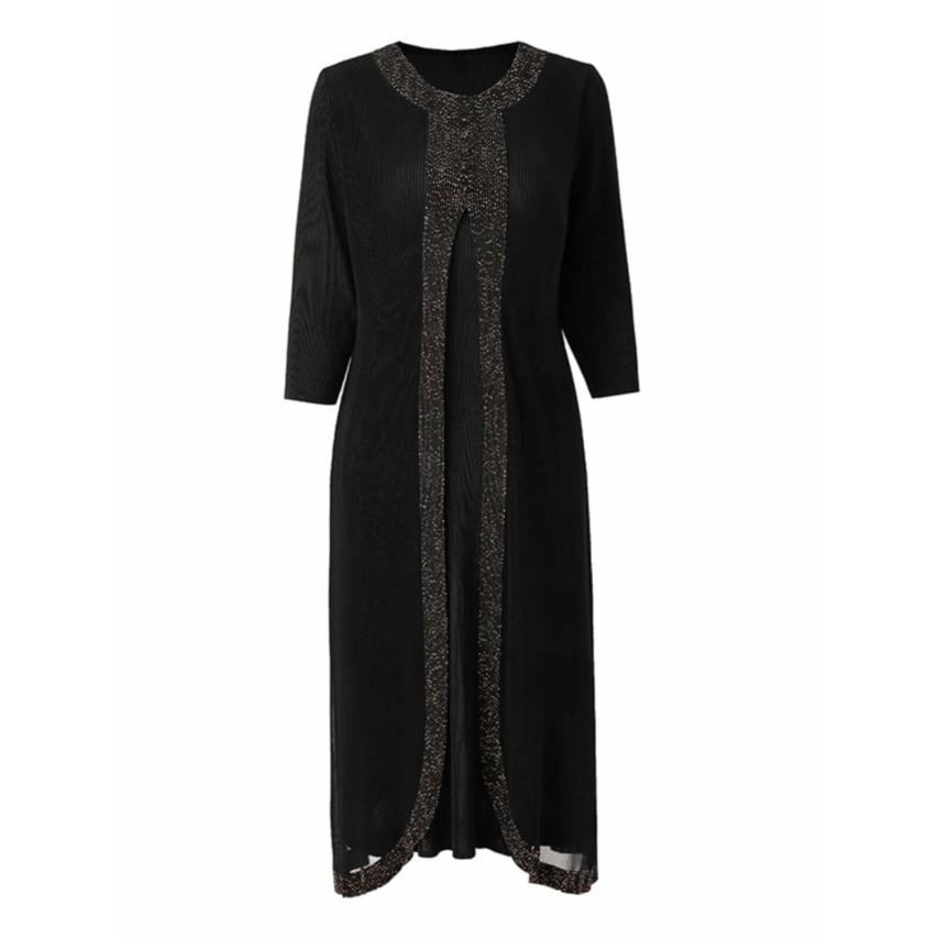 レイヤード風 ワンピース レディース パーティードレス 結婚式