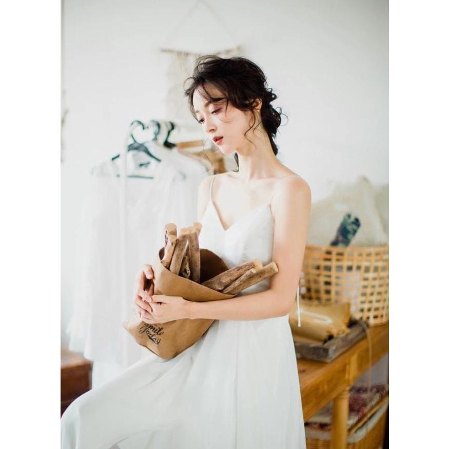 ウェディングドレス ドレス 白 ロングドレス スレンダーライン  