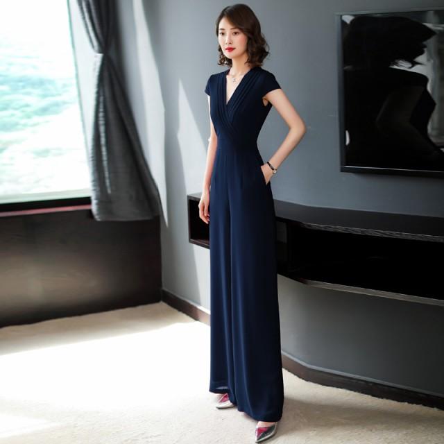 パンツドレス かっこいい パーティードレス パンツ 結婚式 お呼ばれ