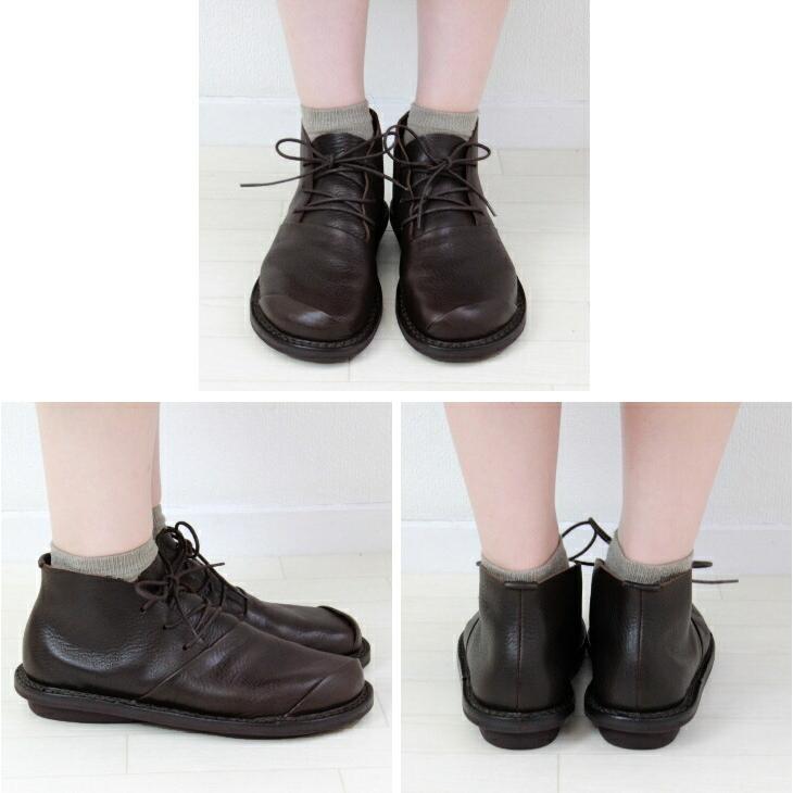 trippen（トリッペン） COSMOS レザーレースアップショートブーツ あす