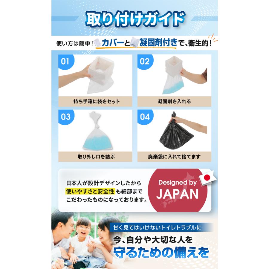 トイレのSOS【防災士監修】 簡易トイレ 携帯トイレ 災害用　断水　渋滞 非常用トイレ 防災グッズ 携帯トイレ 10回分 |  | 06