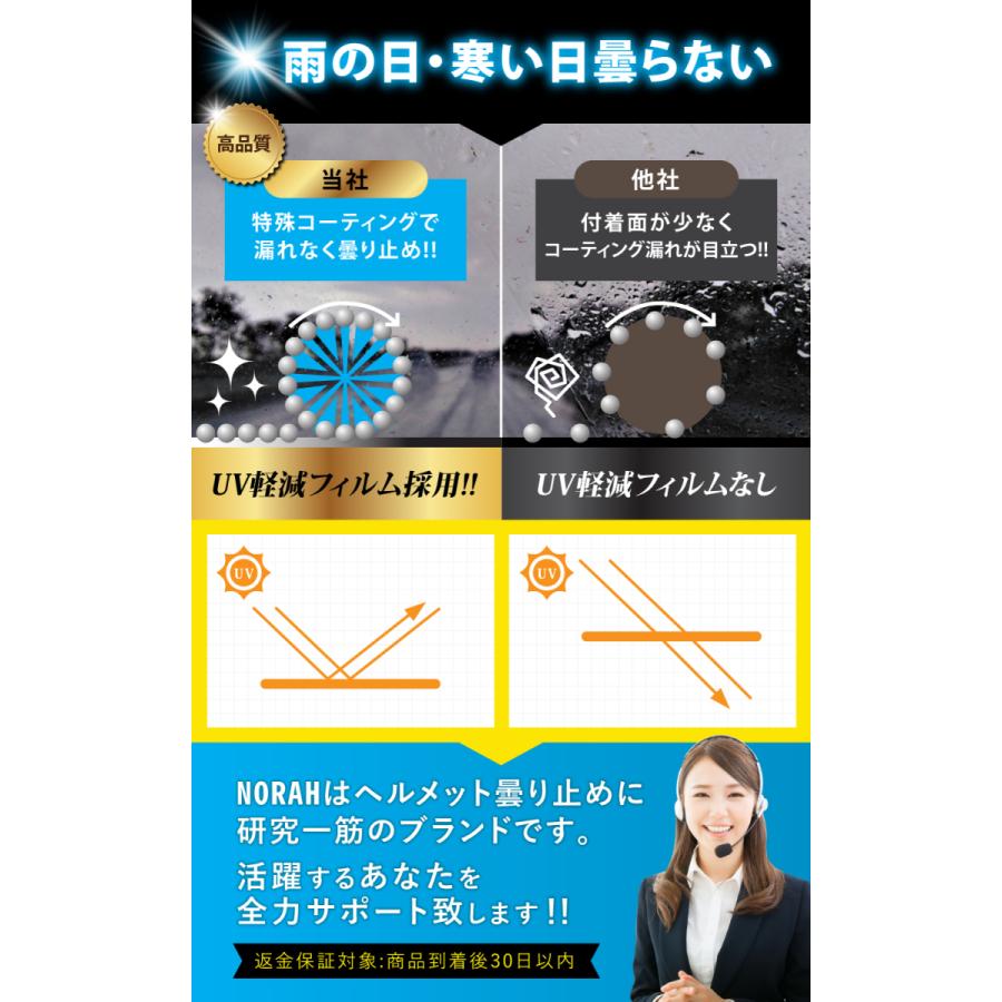 ヘルメット 曇り止め くもり止めシート バイク　ヘルメットシールド ピンロックシート クリア |  | 06