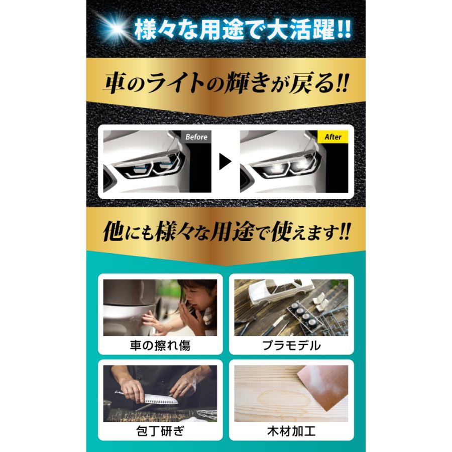 紙やすり 粗目セット サンドペーパー 耐水ペーパー 紙ヤスリ メーカー3