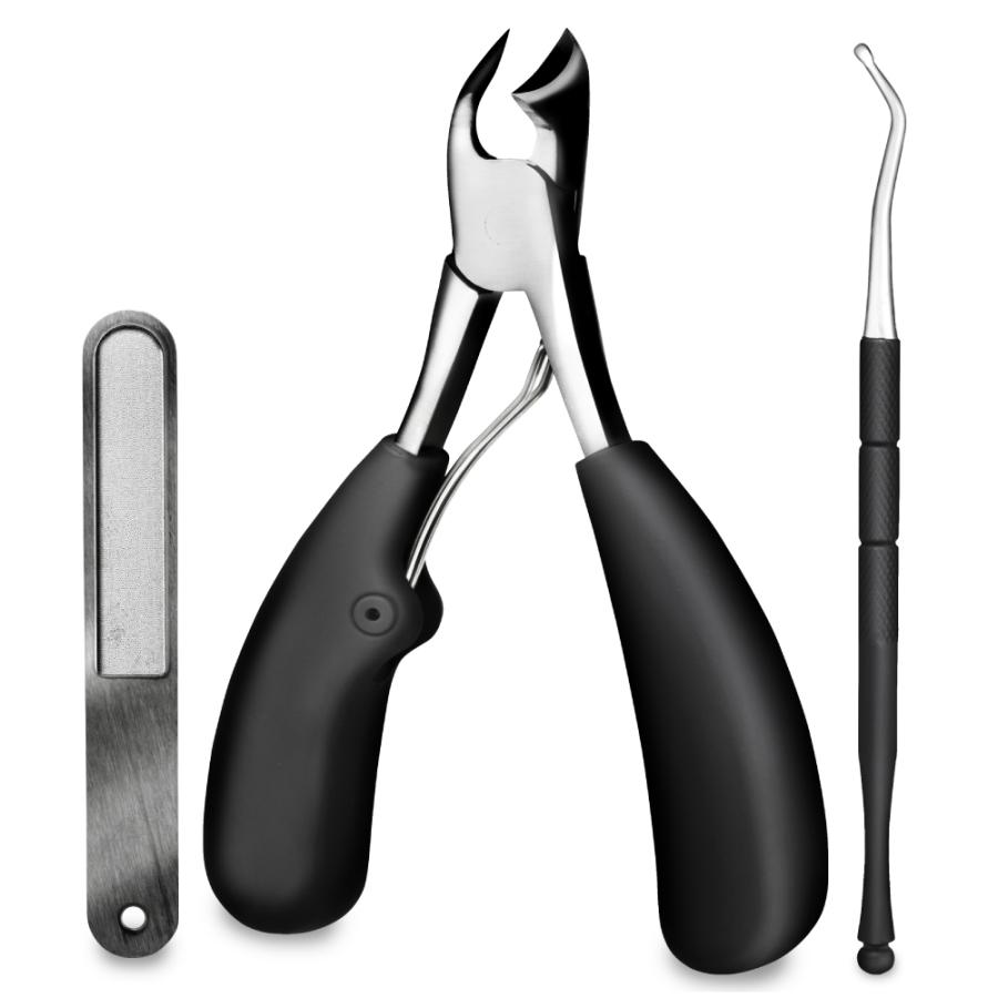 【ネイリスト監修】KANAN 爪切り ニッパー 巻き爪 硬い爪 ゾンデ 爪やすり付き | 