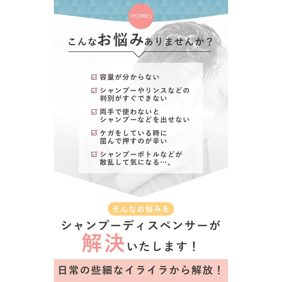 ciel シエル シャンプーディスペンサー 強力マグネット錆びない シャンプーボトル ディスペンサー　ダブル　トリプル　300ml×3 |  | 02
