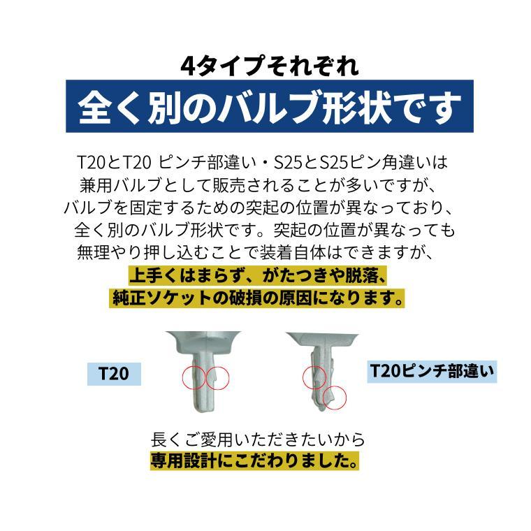 【アウトレット商品】ウインカー T20 ピンチ部違い S25 明るい ハイルーメン ハイフラ防止抵抗内蔵 ショートタイプ 簡単取付 無極性 車検対応 fcl エフシーエル｜leapsjpysh｜10